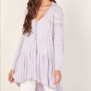 NWT Free People Set To Stun Tunic Top💜